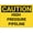 Warning Sign 2, variant on Caution High Pressure Steam Sign 12 x 8 Inches - Rust-Free Aluminum, UV Ink Printing, Suitable for Indoor Outdoor Factory, Boiler, Plumbing Area