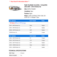 thumbnail image 2 of Right Headlight Assembly - Compatible with 2005 - 2010 Pontiac G6 2006 2007 2008 2009, 2 of 2