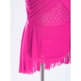 thumbnail image 6 of Yeahdor Kids Girls Sleeveless Rhinestones Ballet Leotard Contemporary Modern Lyrical Dance Dress Hot Pink 14, 6 of 7