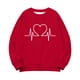 thumbnail image 5 of Sudadera sin capucha para niñas, cuello redondo, sudadera extragrande, estampado de San Valentín, manga larga, para niñas de 1 a 15 años, 5 of 8