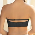 thumbnail image 5 of absanyy Women's Convertible Strapless Bra, Stretchy Comfortable Demi Cup, Smooth No-Show, Moderate Support, Black, Size L, 5 of 7