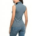 thumbnail image 6 of Maean Women Turtle Neck Sleeveless Tank Top Basic Layer Slim Undershirts Stretchy Casual Shirts, 6 of 7