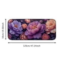 thumbnail image 5 of GOSMITH Indoor/Outdoor/Front Door/Bathroom Mats - Pattern of Peonies in Shaded Color - Super Detailed Design - Square Felt Floor Mat 19.68*47.24 in, 5 of 6