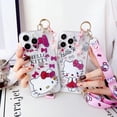 thumbnail image 2 of Hello Kitty For iPhone 15 14 13 12 11 Pro Xs Max Xs XR 7 8 6 Plus SE 2020 Case Wrist Strap Ornament, 2 of 5