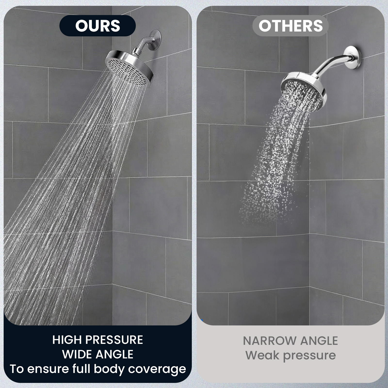 ATUPEN 6 Inch High-Pressure Rain Showerhead Polished Chrome photo 2