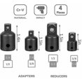 thumbnail image 3 of Uds adaptador de trinquete cr-v llave de vaso de impacto 1/4 "3/8" 1/2 "convertidor de accionamiento reductor llave de impacto de aire herramientas Dontodent Dontodent Kuyhfg Sin marca, 3 of 5