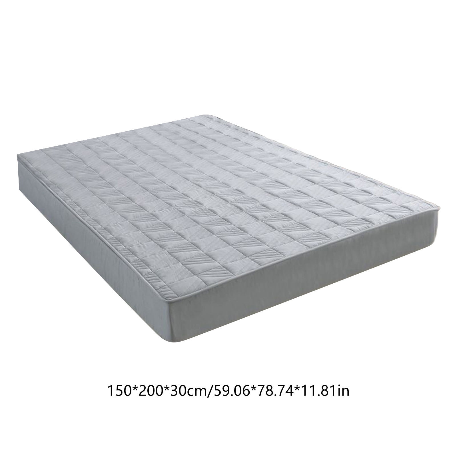Quilted Fitted Sheet with Deep Pockets, Non-Slip Breathable Mattress Cover, Bed Sheet Set for Home, Hotel, Dorm, Queen Size, All Season, Easy Care, Wrinkle Resistant, Protector Pad(1 pc)
