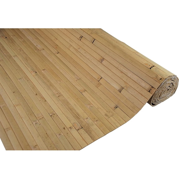 Natural Bamboo Paneling – 4’ x 8’ Natural | 32 sq ft Coverage | Flexible Wall Cladding Panels for Living Room Décor | Ceiling Tiles and Outdoor Kitchens - Renewable Resource | Wainscot Home Décor.