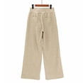 thumbnail image 5 of Aihuaihua Women Girls Wide Leg Sweatpants Drawstring Baggy Straight Leg Track Pants Casual Plain Pockets Khaki M, 5 of 5