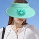 thumbnail image 5 of Sombrero para acampar y hacer senderismo con ventilador de carga USB, protección solar, parasol, para viajes al aire libre, equitación, playa, sombrero para el sol vacío, gorra de abanico, 5 of 8