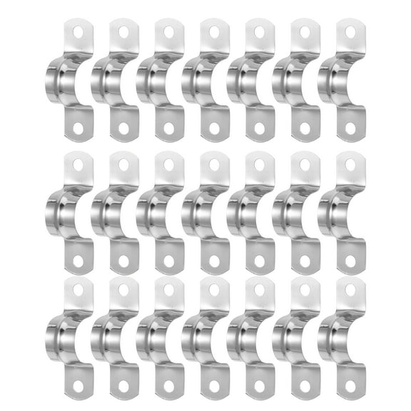 25 Pcs Stainless Steel Pipe Clamp Pipe Clamps Pipe Steel Clamps Heavy Duty Conduit Clamp Cinch Rings
