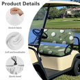 thumbnail image 6 of HUIACONG Golf Ball Design Golf Cart Seat Cover Set Easy to Install for Universal Golf Cart Club Car, Stain-Resistant Breathable Golf Cart Seat Covers 2 Piece Keeps Seats Clean and Comfortable, 6 of 7