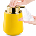 thumbnail image 2 of Modern Foam Soap Dispenser for Bathroom, Chic Ceramic Bottle, Gold Soap Dispenser Pump (Yellow), 2 of 7