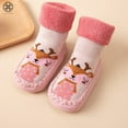 thumbnail image 2 of Luxtrada 1 Pairs Slippers Socks Shoes with Grips Baby Boy Girls Socks Moccasins Toddlers Anti-slip Indoor Slipper Winter Warm Infant Boots Shoes (6-24 Months), 2 of 6