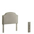 thumbnail image 4 of Benzara Hasselt Headboard Full Queen Headboard , Beige-Color:Beige, 4 of 6