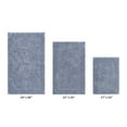 thumbnail image 3 of Better Trends Premium 3 Piece Bathroom Rug Set 100% Cotton, Extra Soft Tufted Bath Mat, Water Absorbent & Reversible Mat, Silver Lux Collection, 3 of 5