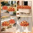thumbnail image 3 of Yastouay 14 Bundles Artificial Mums for Outdoors,Fake Mums for Home Decor,UV Resistant Faux Fall Flowers for Garden Porch Yard Patio Decoration(Yellow,Orange,Brown), 3 of 8