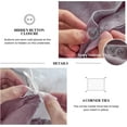thumbnail image 4 of Simple&Opulence 100% Linen Frill Farmhouse Duvet Cover Set,Queen Size (88''x92''), 3 Piece Belgian Flax Bedding(1 Comforter Cover+2 Pillowshams) with Ruffled Edges, Soft and Breathable, Purple, 4 of 9