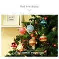 thumbnail image 6 of Christmas Avtoify 12Pcs Flocking Christmas Boxed Christmas Tree Pendant Plastic Painted Velvet Holiday Decorations Brown 2.36in, 6 of 8