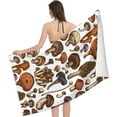 thumbnail image 3 of Mushrooms Large Beach Towel - Plush Thick Cotton Pool Towel, Adult Beach Towels, 3 of 16