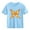 Blue, variant on Juslio Girls Bow Shirts Short Sleeved Tops Comfortable, Breathable Crew Neck Casual T Shirts Sizes 2-18