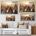 thumbnail image 4 of Designart "Minimalist Christmas Mosaic Green and Orange II" Abstract Framed Wall Art Decor - Modern Orange Abstract Minimalism Entryway Framed Wall Art, 4 of 6