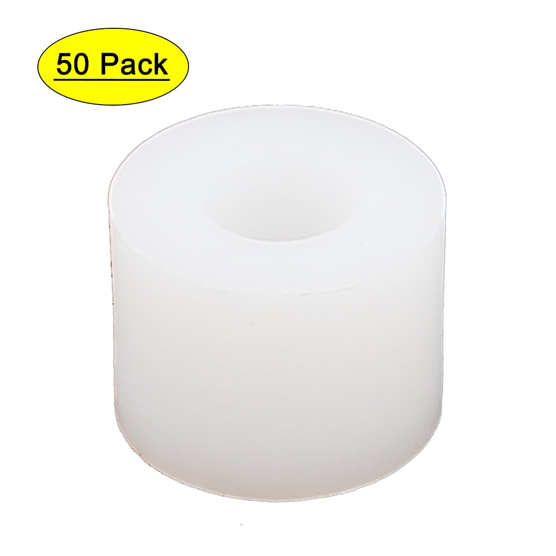 Uxcell Round Plastic Column Standoff Support Spacer Tube White 12x9mm