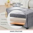 thumbnail image 2 of Ornavo Home 30 Inch Folding Storage Ottoman with Storage Bench, Large Storage Ottoman Bench, Storage Chest, Foot Rest Stool, Bedroom Bench with Storage, 2 of 5