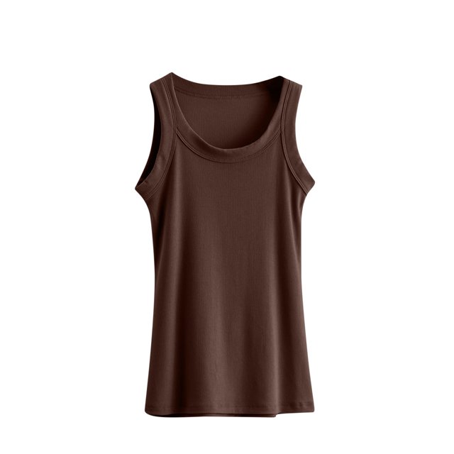 Posijego Summer Womens Ribbed Tank Tops Sleeveless Camisoles Bottom Base Undershirts Women Clothes