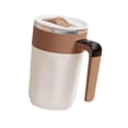 thumbnail image 3 of Elodie Auto Stirring Coffee Mug Automatic Mixing Cup for Backpacking Travel Camping brown, 3 of 8