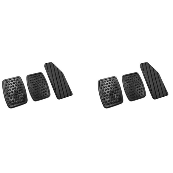 6PCS Car Accelerator Clutch Brake Pedal Rubber Pad Pedal Cover Kit for Swift 49451-60B00,2 x Brake pedal 2 x Gas Pedal 2 x Clutch Pedal,Black