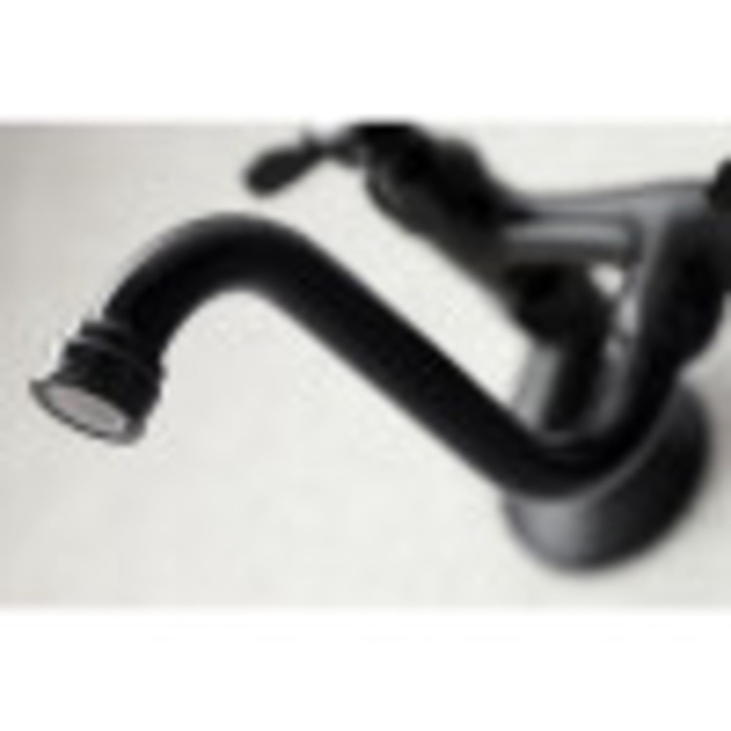 Kingston Brass KS116MB Essex Two Handle Wall Mount Bathroom Faucet, Matte Black