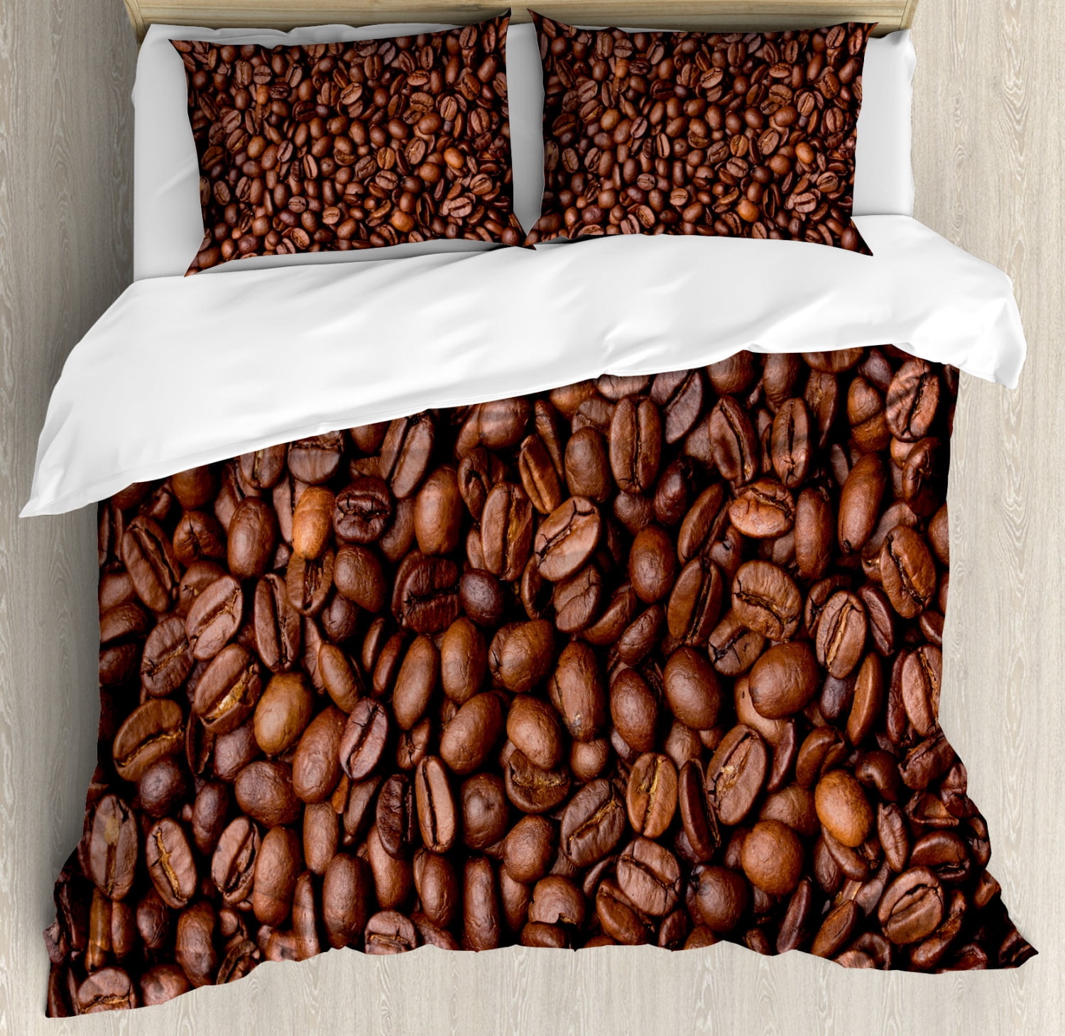 Coffee Print Pattern Duvet Cover Bedding Set