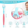 thumbnail image 2 of 2pcs 3 Sided Autism Toothbrush 3 Bristle Toothbrush Three Bristle Travel Toothbrush Wrap Around For Adult Kid Teeth Care Large Angle Soft Complete Tee, 2 of 5