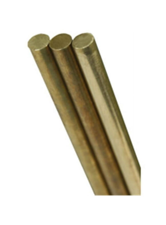 K&S Metal Rods - Brass, 0 Gauge, 36"
