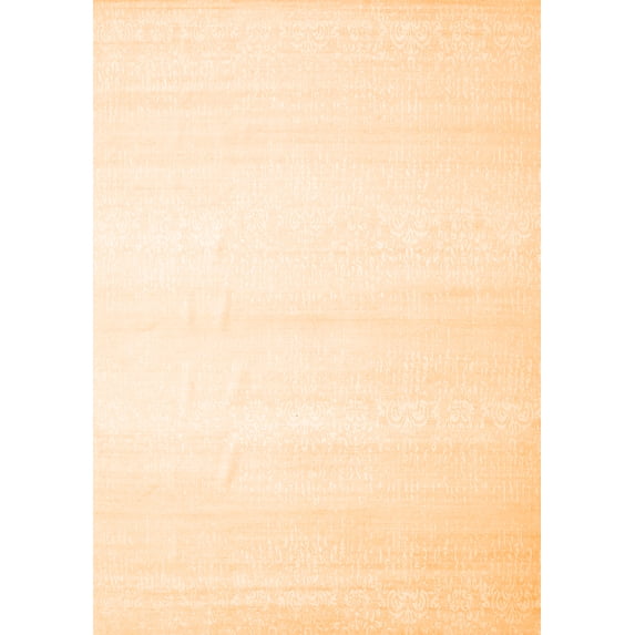 Ahgly Company Indoor Rectangle Solid Orange Modern Area Rugs, 2' x 4'