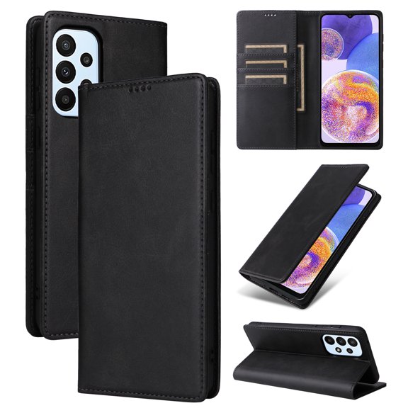 for Samsung Galaxy A33 5G Wallet Case with RFID Blocking Credit Card Holder, Magnetic Closure PU Leather Folio Flip Kickstand Shockproof Cover Women Men for Samsung Galaxy A33 5G,Black