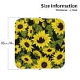 thumbnail image 3 of Balery 6 Pcs Sunflowers In Vintageleather Coasters Set, Drink Table Cup Coasters For Living Room Kitchen Coffee Decor, 3 of 9