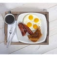 thumbnail image 3 of Besti Rustic Vintage Food Serving Trays (Set of 2) | Nesting Wooden Board with Metal Handles | Stylish Farmhouse Decor Serving Platters | Large: 15 x2 x11" - Small: 13 x2 x9" inc, 3 of 6