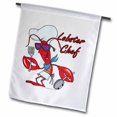 thumbnail image 1 of 3dRose Cute Lobster Chef - Garden Flag, 18 by 27-inch, 1 of 1