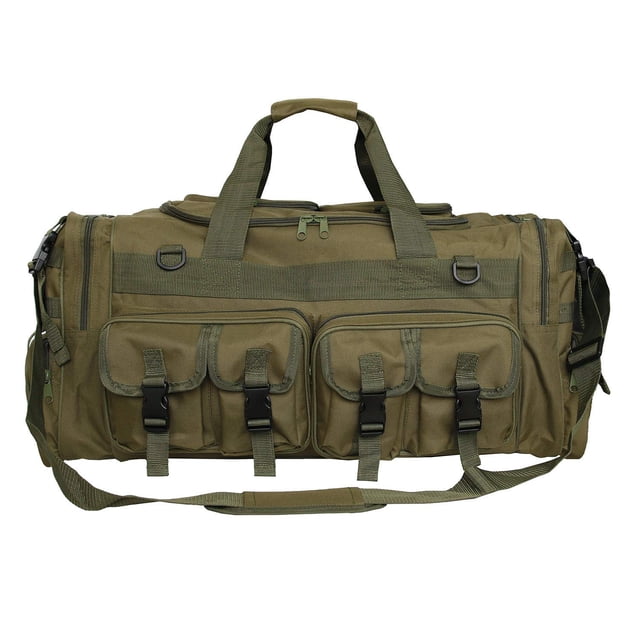 Bolsas de viaje para deportes al aire libre para hombres, gran capacidad, 30 pulgadas, equipo táctico militar, bolso de hombro único (verde militar)