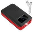 thumbnail image 4 of iMounTEK 10000mAh Portable Power Bank External Battery Pack Charger  LCD Display Flashlight Type C Micro USB Red, 4 of 10