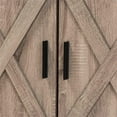 thumbnail image 5 of Wayne Modern Contemporary Farmhouse Oak Brown Finished Wood 2-Door Shoe Storage Cabinet, 5 of 10
