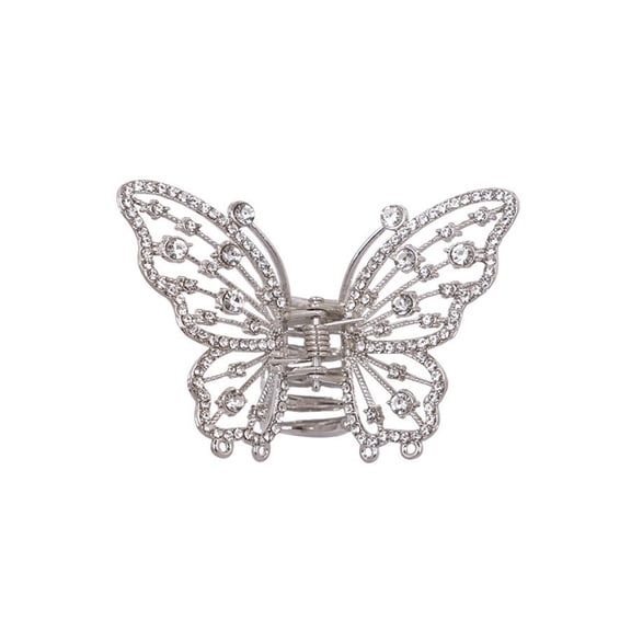 Metal Butterfly Hair Clip With Secure Grip Detail For Half Updos Buns Elegant Hair Styling Barrettes Headdress