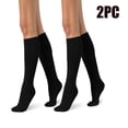 thumbnail image 2 of HNMKIU Women Casual Solid Color Calf Stockings Versatile Over The Knee Socks 2PC for Everyday Wear and Style,Sizes One Size, 2 of 6