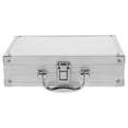 thumbnail image 1 of Miangastore Aluminum Alloy Carry Case - Stylish And Durable Tool Storage - Versatile Design For Instruments, Makeup, And Parts - 22x15.5x5.5 Cm - Silver, Ideal For Professionals And Everyday Use, 1 of 9