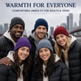 thumbnail image 4 of Yacht & Smith Wholesale Beanie and Winter Bulk Kids Adults Bulk Sets, Homeless Donation Shelters (180 Packs Adult Assorted Solid Beanies), 4 of 8