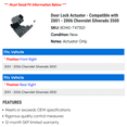 thumbnail image 2 of Door Lock Actuator - Compatible with 2001 - 2006 Chevy Silverado 3500 2002 2003 2004 2005, 2 of 2