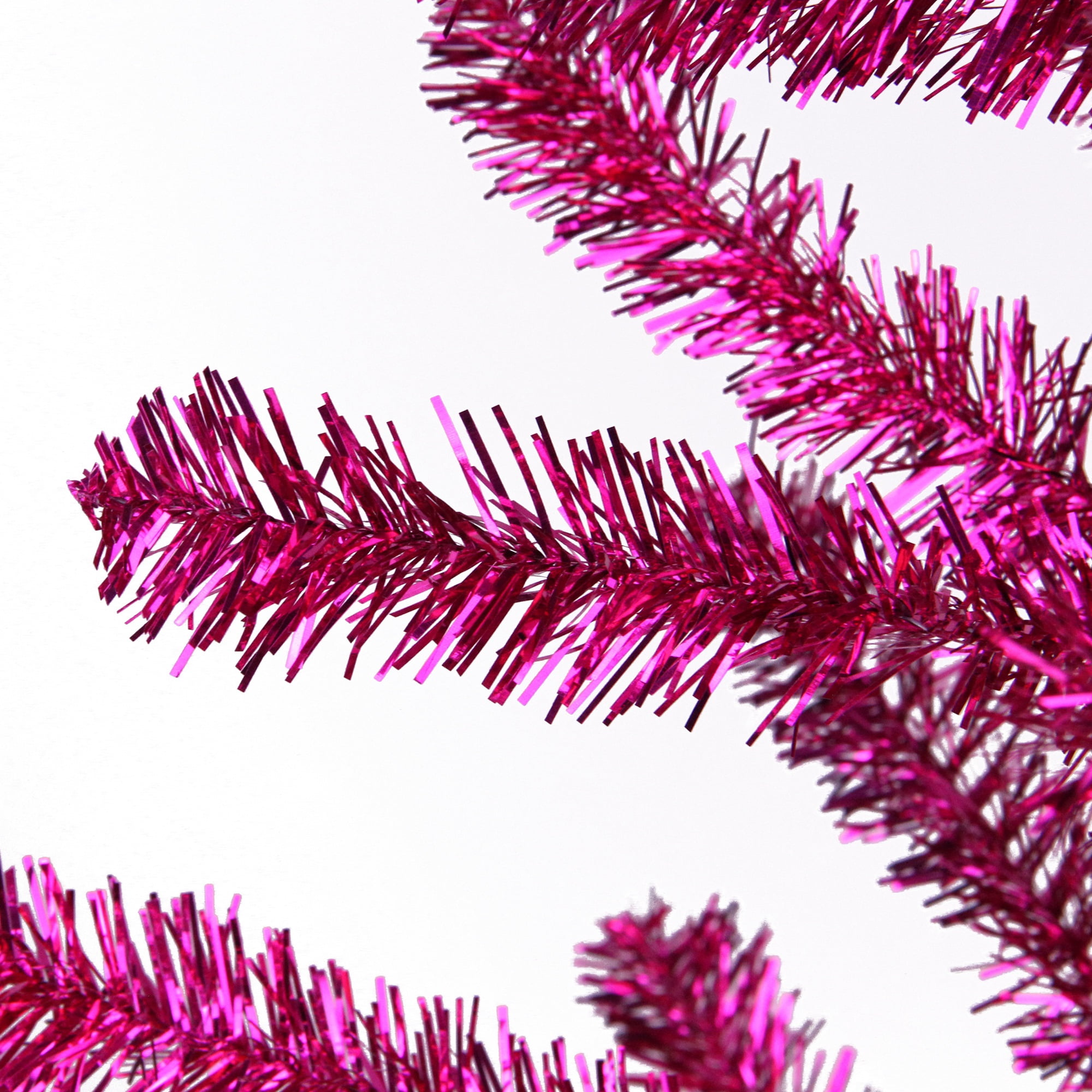 Northlight 3' Unlit Artificial Christmas Tree Fuchsia Pink Twig Tinsel Pine