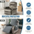 thumbnail image 5 of 1Pc 100% Waterproof Recliner Chair Cover, Non Slip Recliner Covers For Recliner Chair With Pocket, Pet Scratch-Resistant Sofa Slipcover, Washable Furniture Protector, Easy To Install For Living Room, 5 of 8